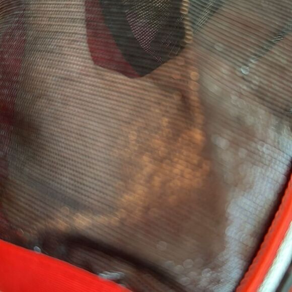 Gizia Sport M2C017 Hooded Athletic Blouse With Mesh Shoulders In Red - Women's 4 - Picture 14 of 15